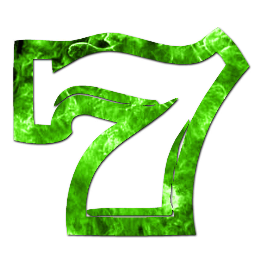 Lucky 7 Seven - Vinyl Decal Sticker - Multiple Patterns & Sizes